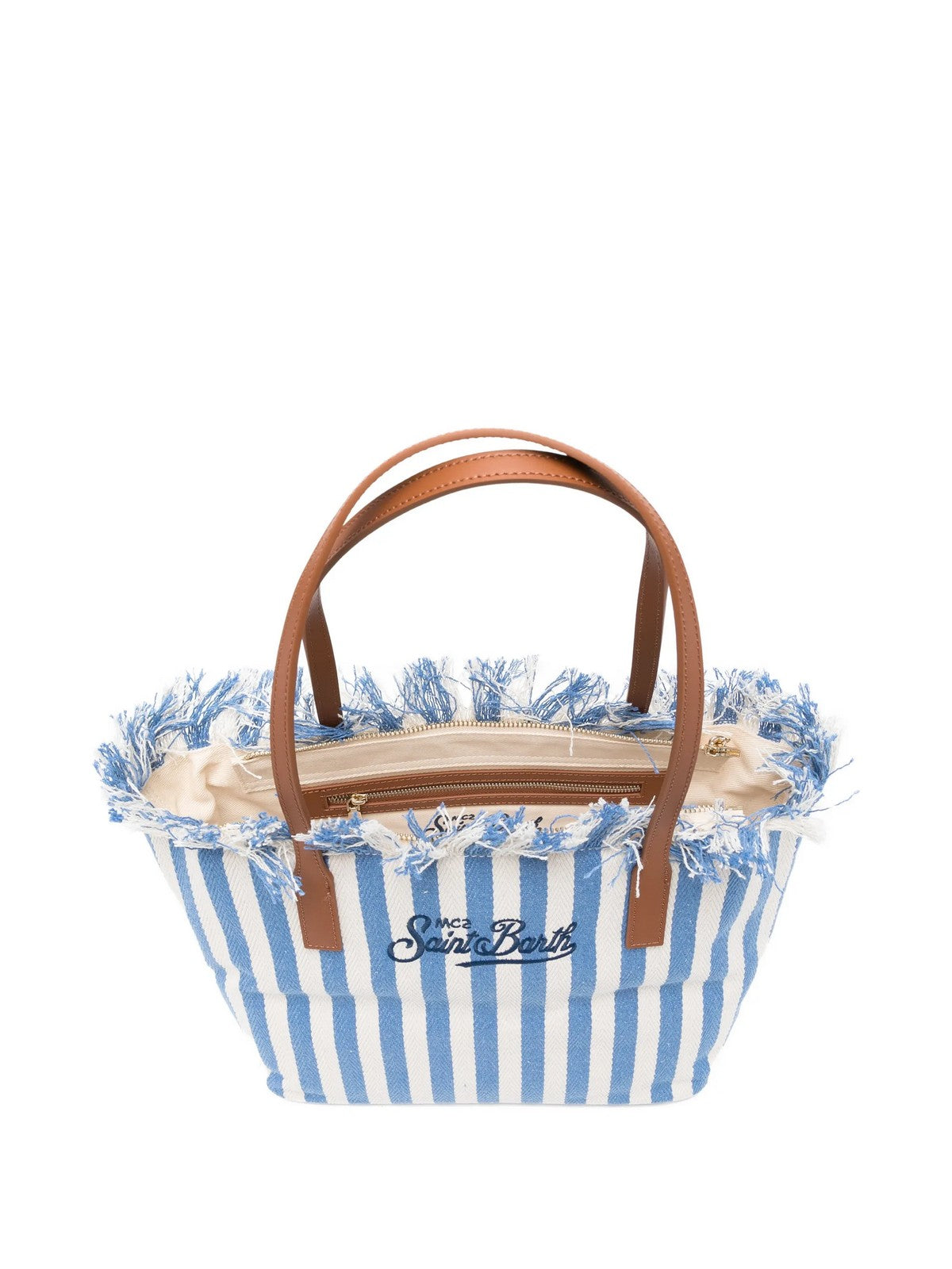 MC2 SAINT BARTH Borsa Donna  CITY BAG MID FRINGE 01765L HB STRIPES 36 EMB