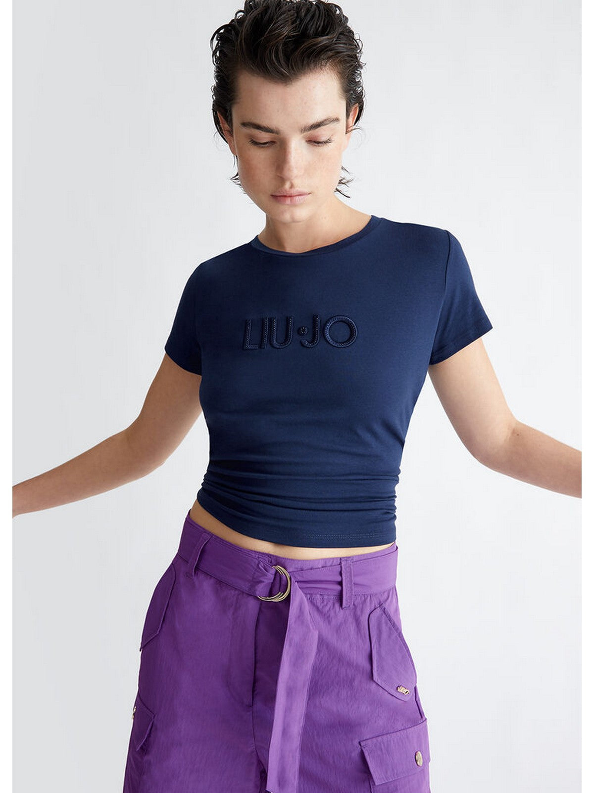 LIU JO SPORT T-Shirt et Polo Femme TA4136JS003 N9157 Bleu