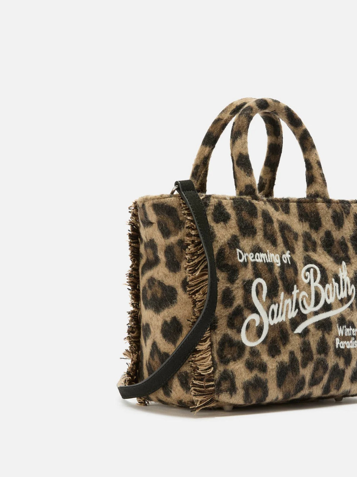 MC2 SAINT BARTH Borsa Donna  VANITY MINI FELT 00223I LEOPARD MIDI 18 EMB