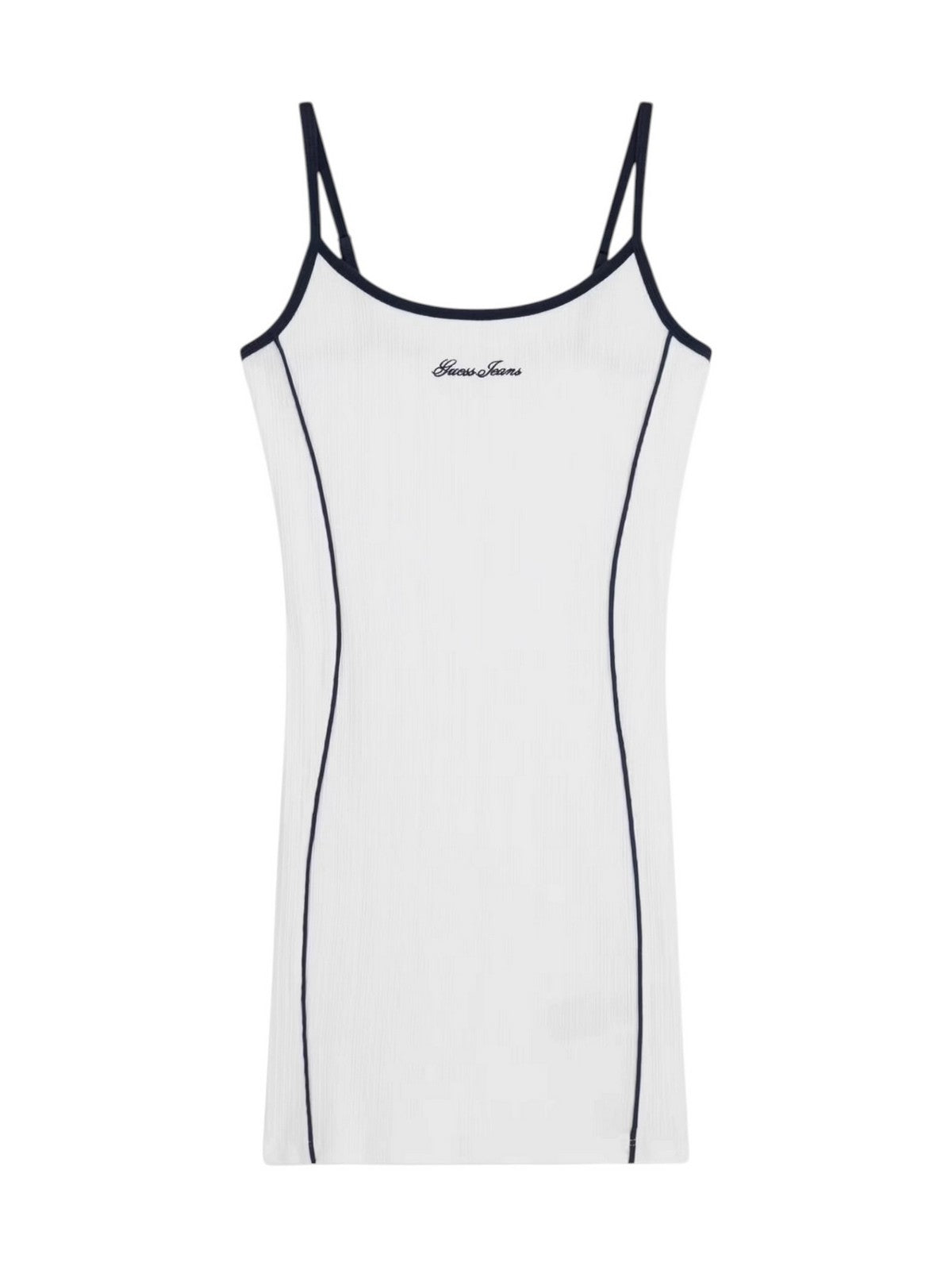 GUESS Abito Donna GJ EMBRO RINGER MINI DRESS W6GKY1 KF641 G011 PURE WHITE