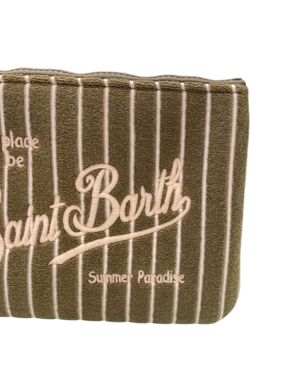 MC2 SAINT BARTH Pochette Unisex adulto  ALINE SPONGE 00529L TERRY EMBOSSED STRIPES TINY V 52 EMB