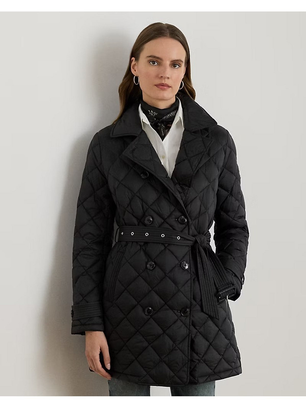 LAUREN RALPH LAUREN Cappotto Donna "BL SF PF 32""-INSULATED-COAT" 297979514 001 BLACK gioboutiqueweb