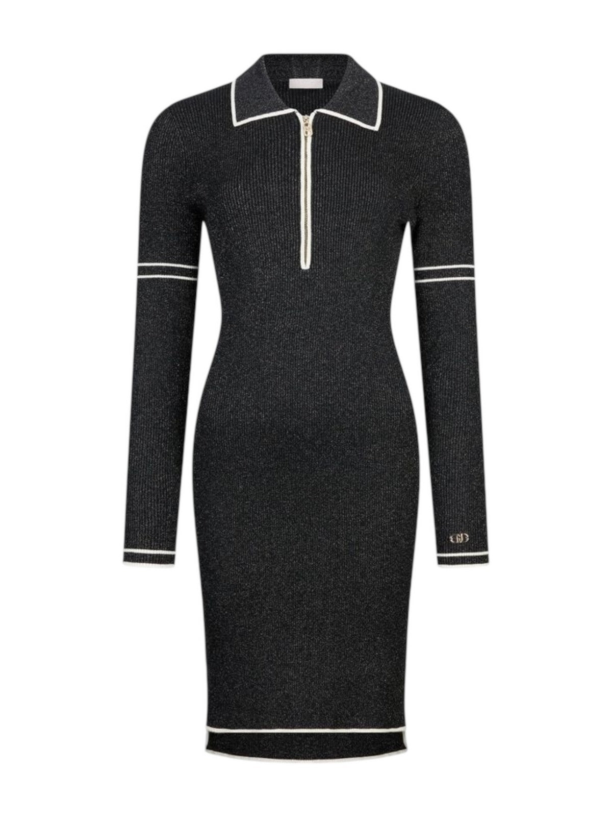 LIU JO SPORT Abito Donna  TF5028MS49I A4345 Nero lux/bco latte