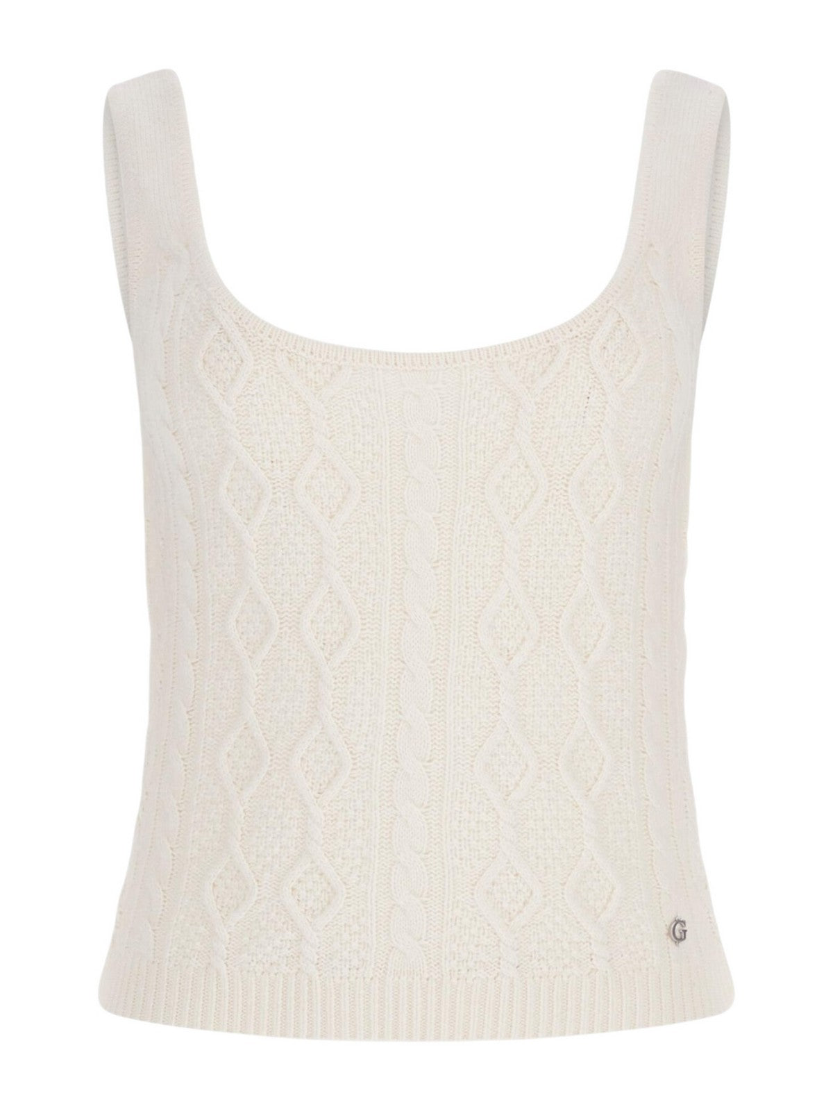 GUESS Top Donna ISABELLE TANK TOP SWTR W4YR21 Z37L1 G012 Bianco gioboutiqueweb