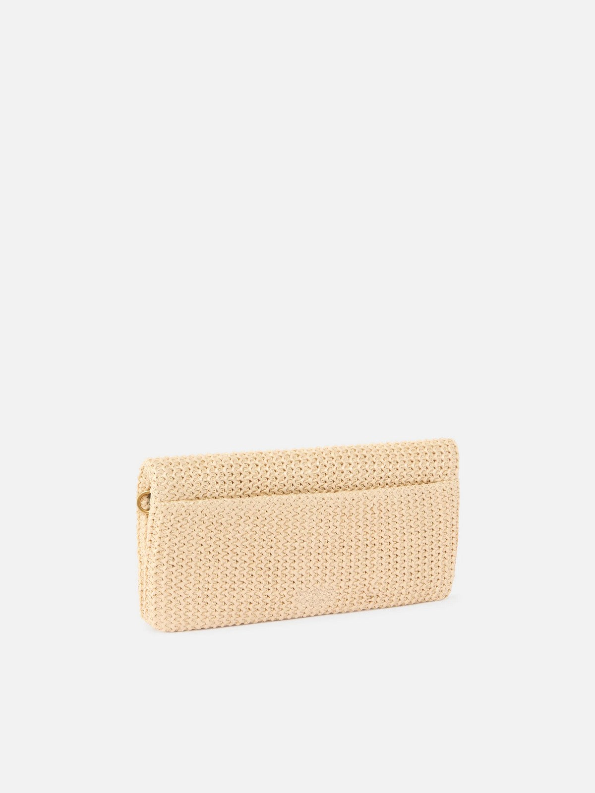 PINKO Borsa Donna CLICK SOFT HORIZONTAL CLASSIC 106022-A391 C24Q RAFIA/NERO-ANTIQUE GOLD