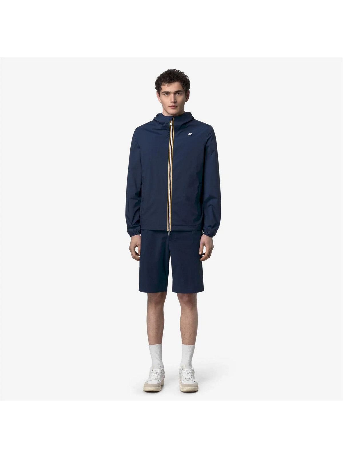 K-WAY Giubbino Uomo Jack  Stretch Nylon Jersey K3123UW B67 Blue Insignia