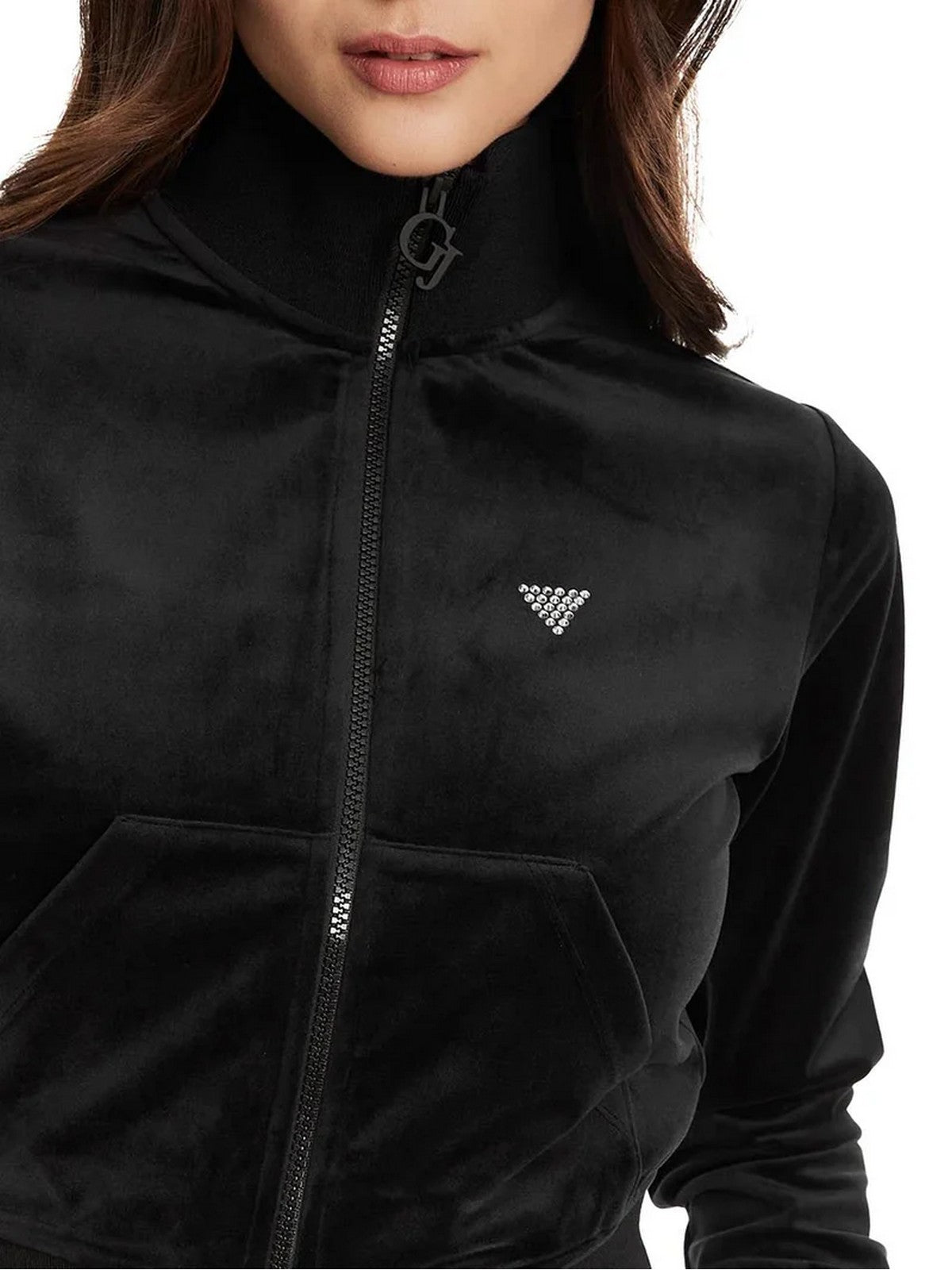 GUESS SPORT Felpa Donna  V3BQ22 K0232 JBLK Jet Black A996