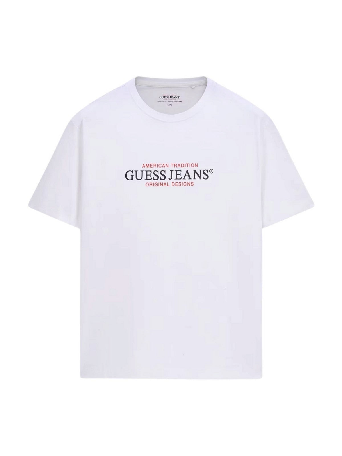 GUESS T-shirt Uomo GJ SS CN REG AMERICAN TRAD TEE M4YI42 K8FQ4 G011 PURE WHITE