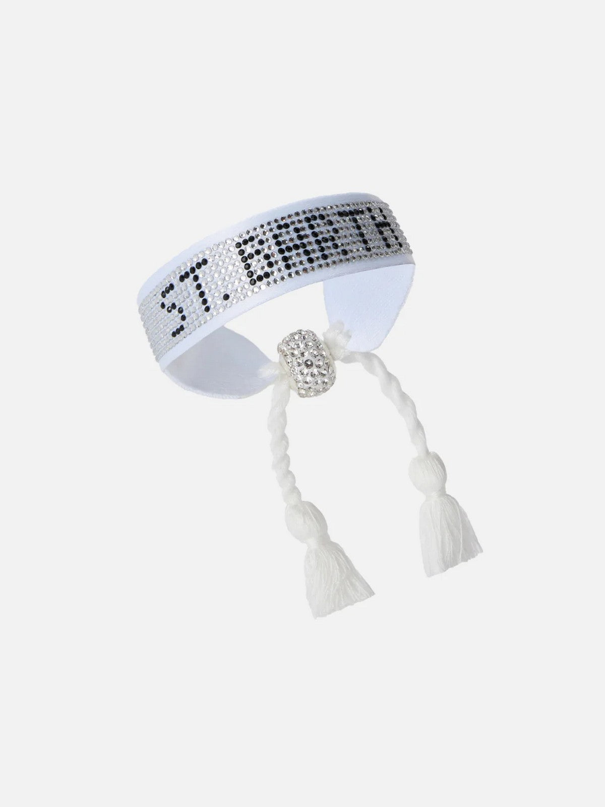 MC2 SAINT BARTH Bracciale Unisex adulto  STRASS BRACELET 02825L SB 10 WHITE