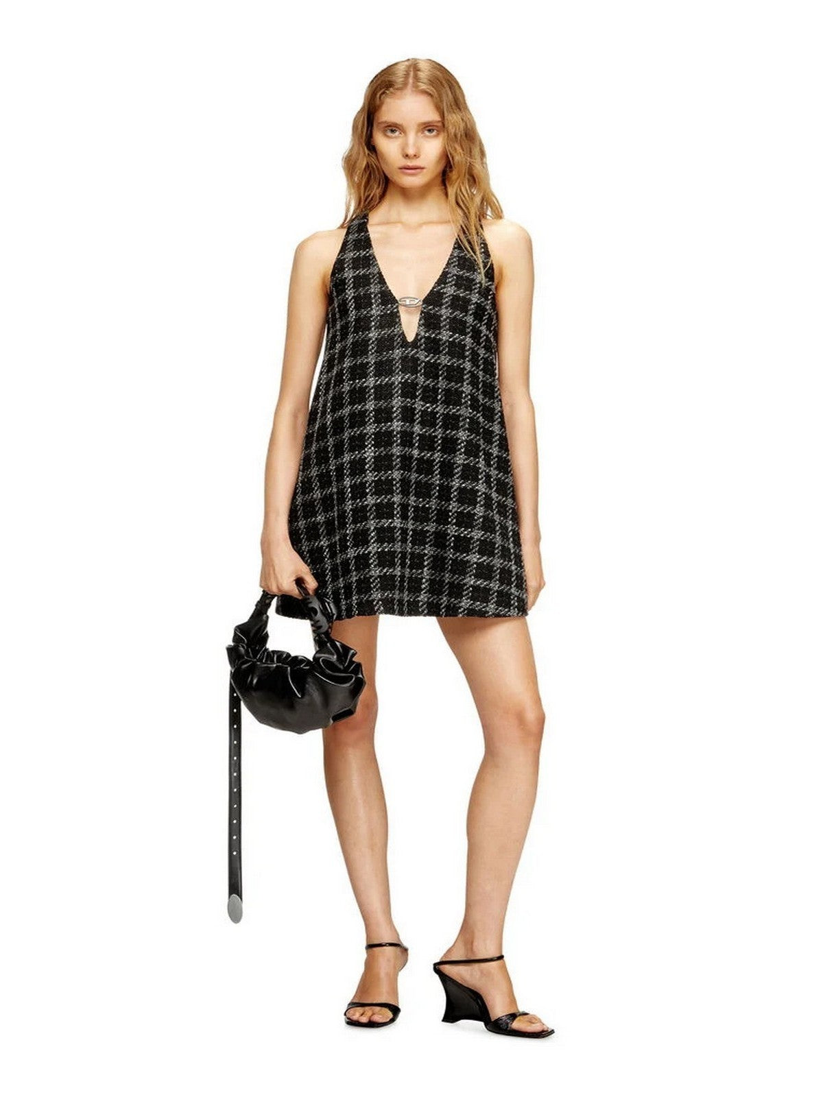 DIESEL Borsa Donna GRAB-D 2.0 GRAB-D HOBO S SHOULDER BAG X10479 P8657 T8013 001 - BLACK