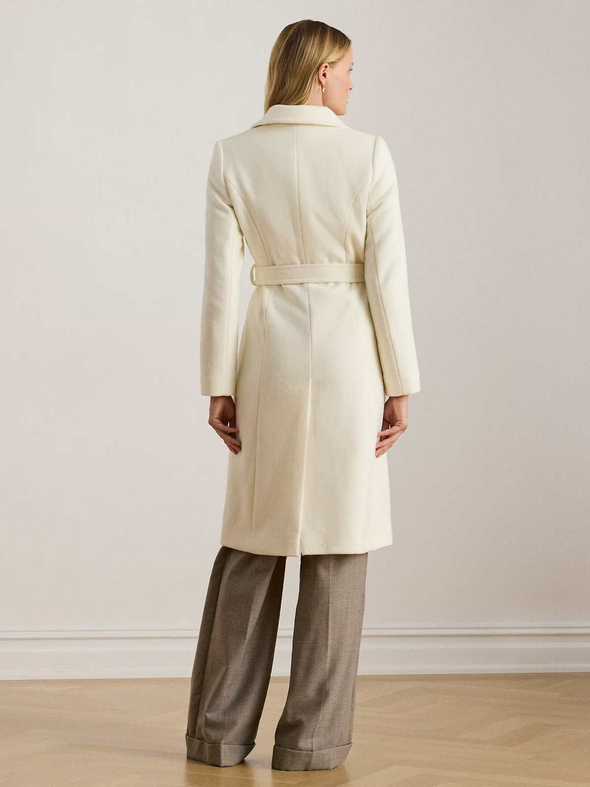 LAUREN RALPH LAUREN Cappotto Donna "WOOL WRP 42""-LINED-COAT" 297962169 006 MODA CREAM