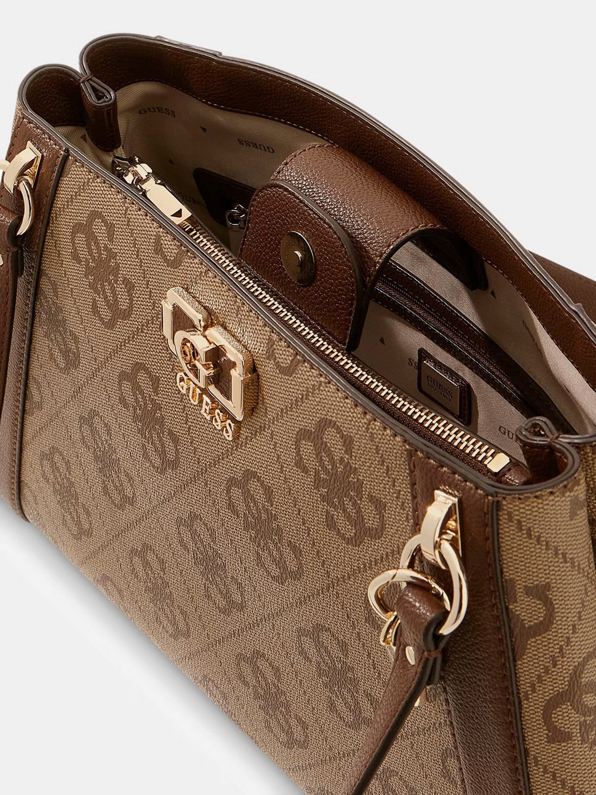 GUESS Borsa Donna KARNILLA LOGO GFRIEND CARRYALL HWOS99 01220 LGW LATTE LOGO/BROWN