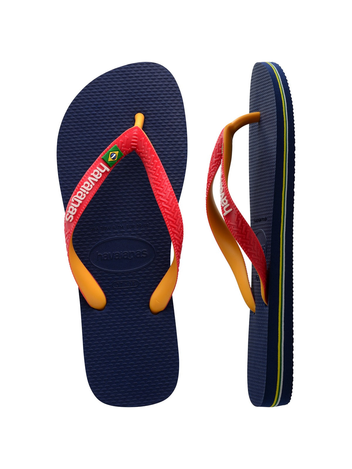 HAVAIANAS Tongs adultes unisexes Hav. Mélange brésilien 4123206.5603 bleu