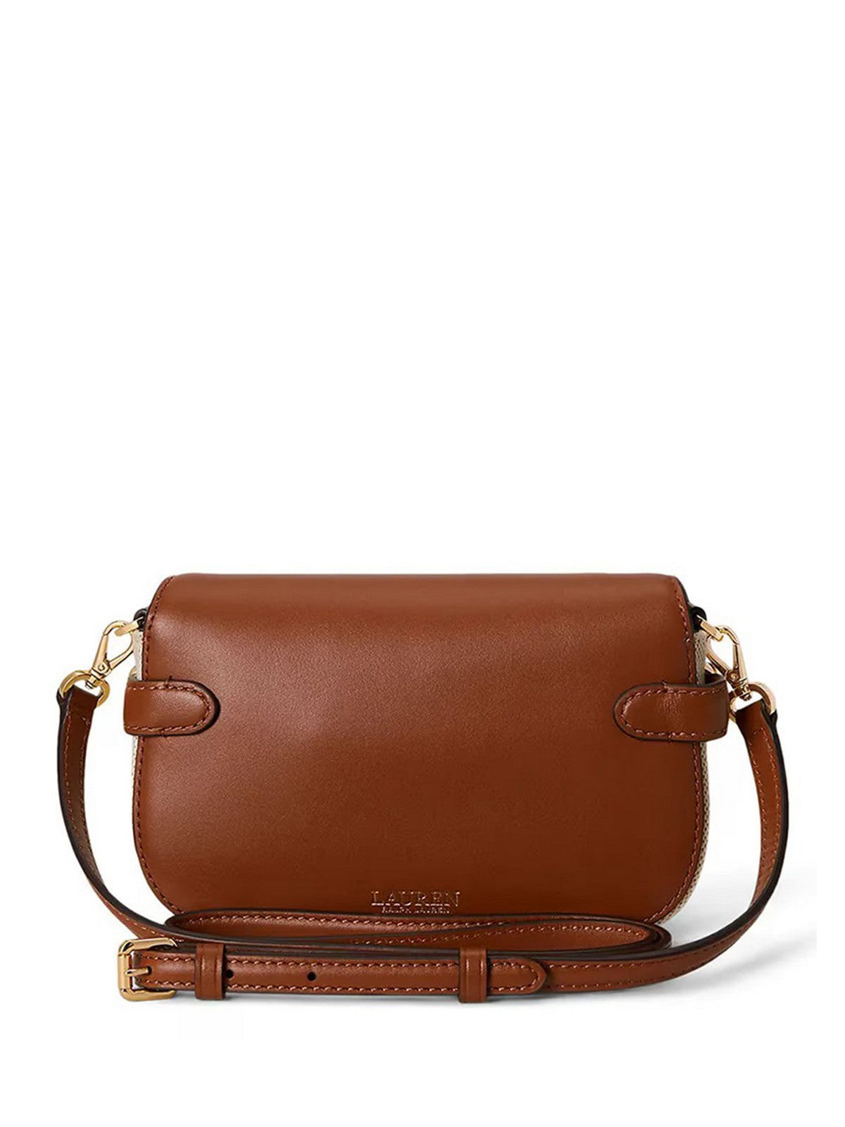 LAUREN RALPH LAUREN Borsa Donna BLKE SM CRS-CROSSBODY-SMALL 431P10121 003 NTRL/BUFF CANVAS/LAUREN TAN