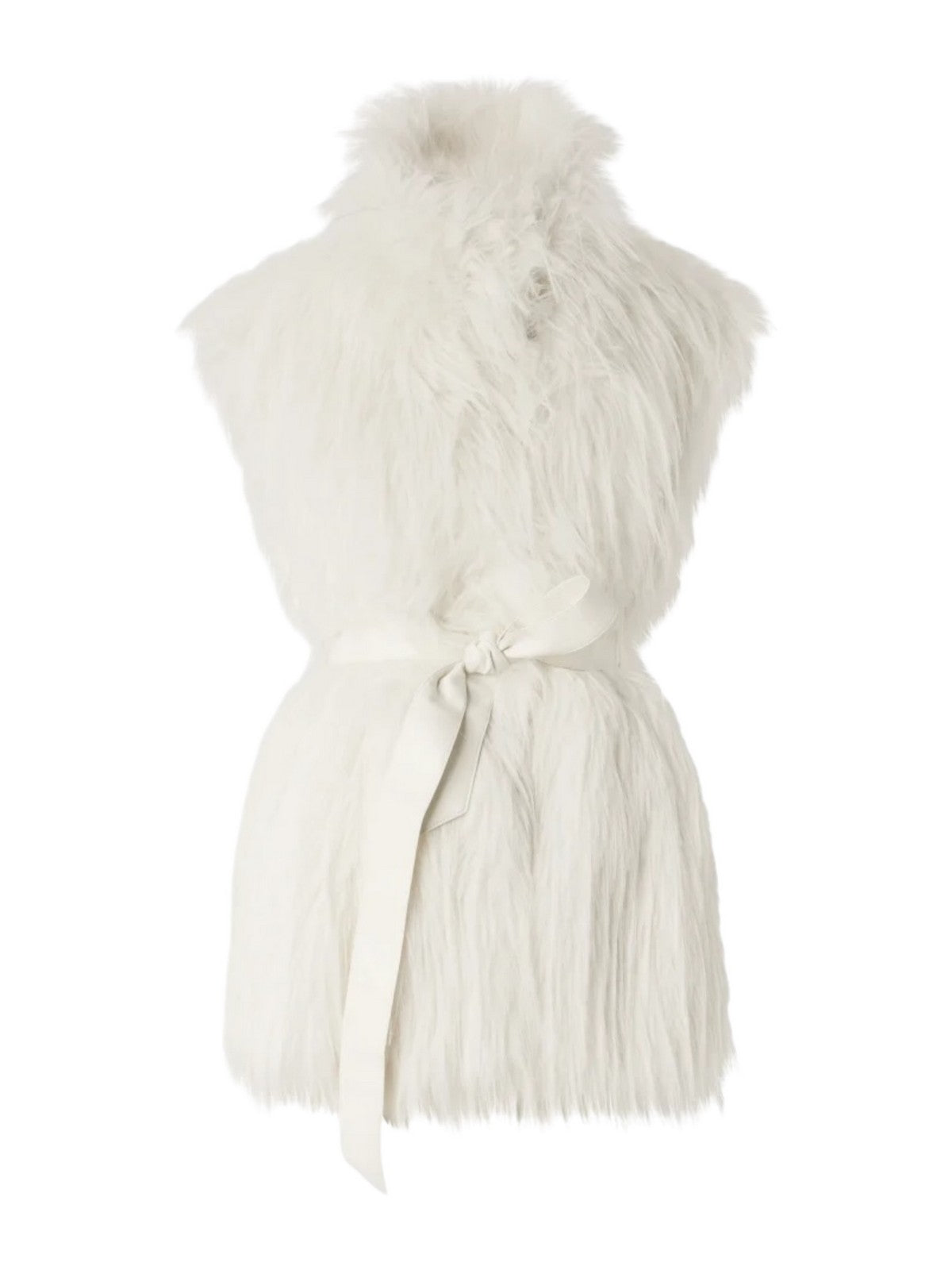 PINKO Pelliccia Donna NEVA GILET 106044-A2ZO Z14 BIANCO SETA