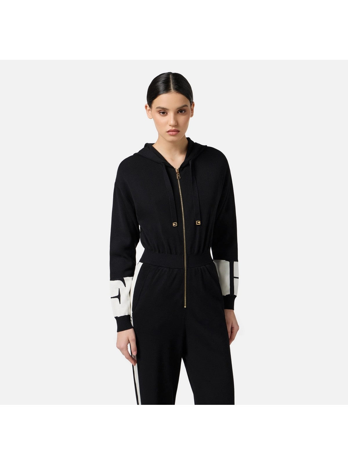 ELISABETTA FRANCHI Frauenanzug KT61S56E2 EF3 Schwarz/Milch