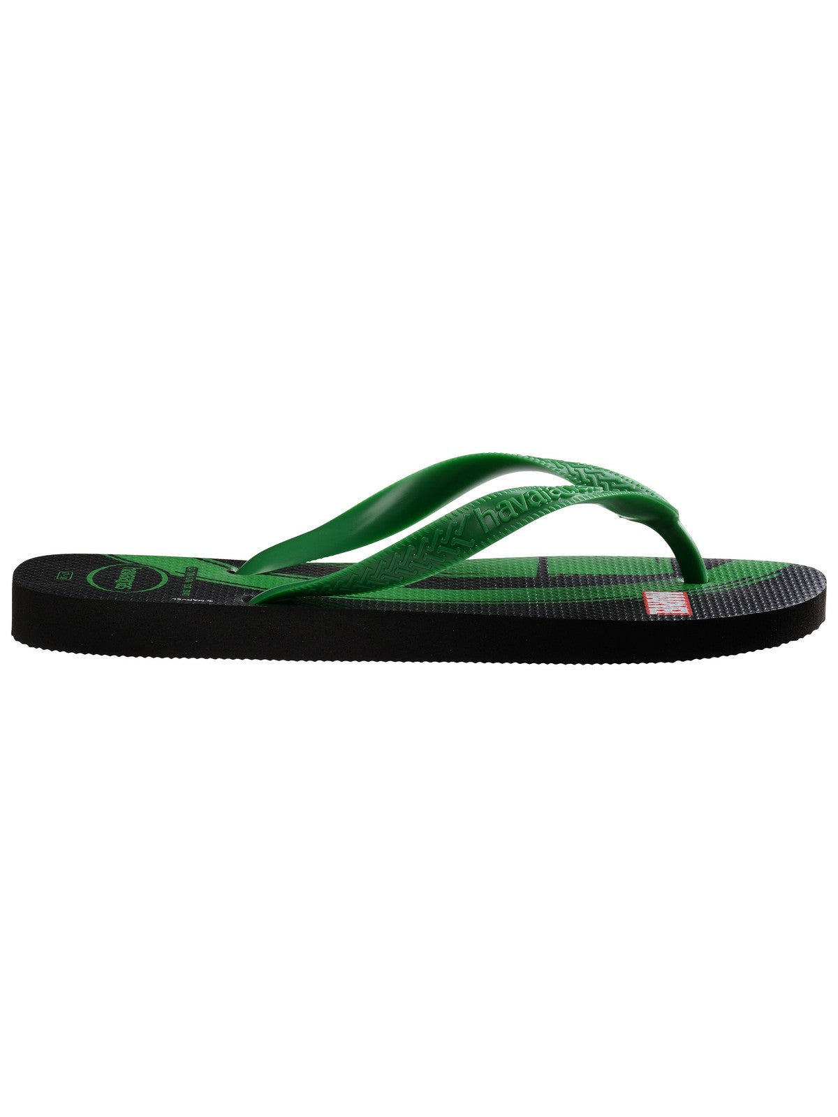 HAVAIANAS Tongs pour hommes Hav. Haut Marvel Logomania 4146953.5579 Noir