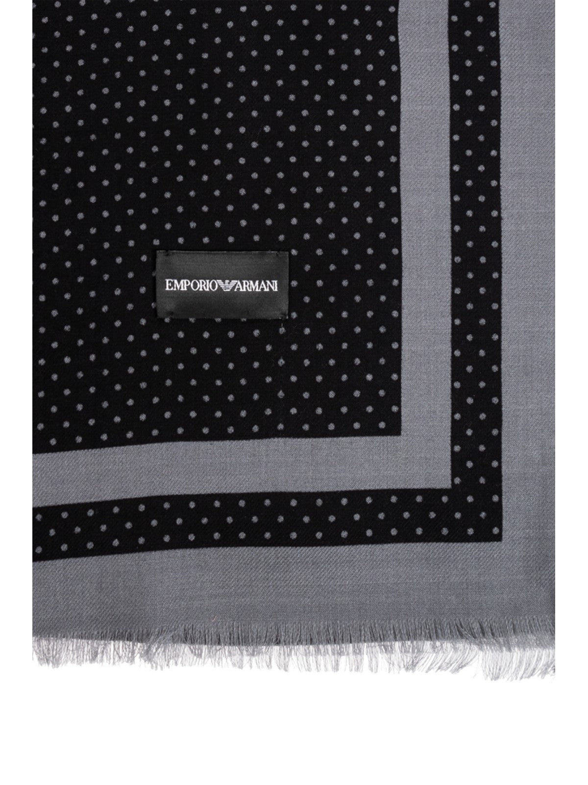 EMPORIO ARMANI Herrenstola EM003845 AF20009 FC255 SCHWARZ+FANCY POLKA POIS GRAU