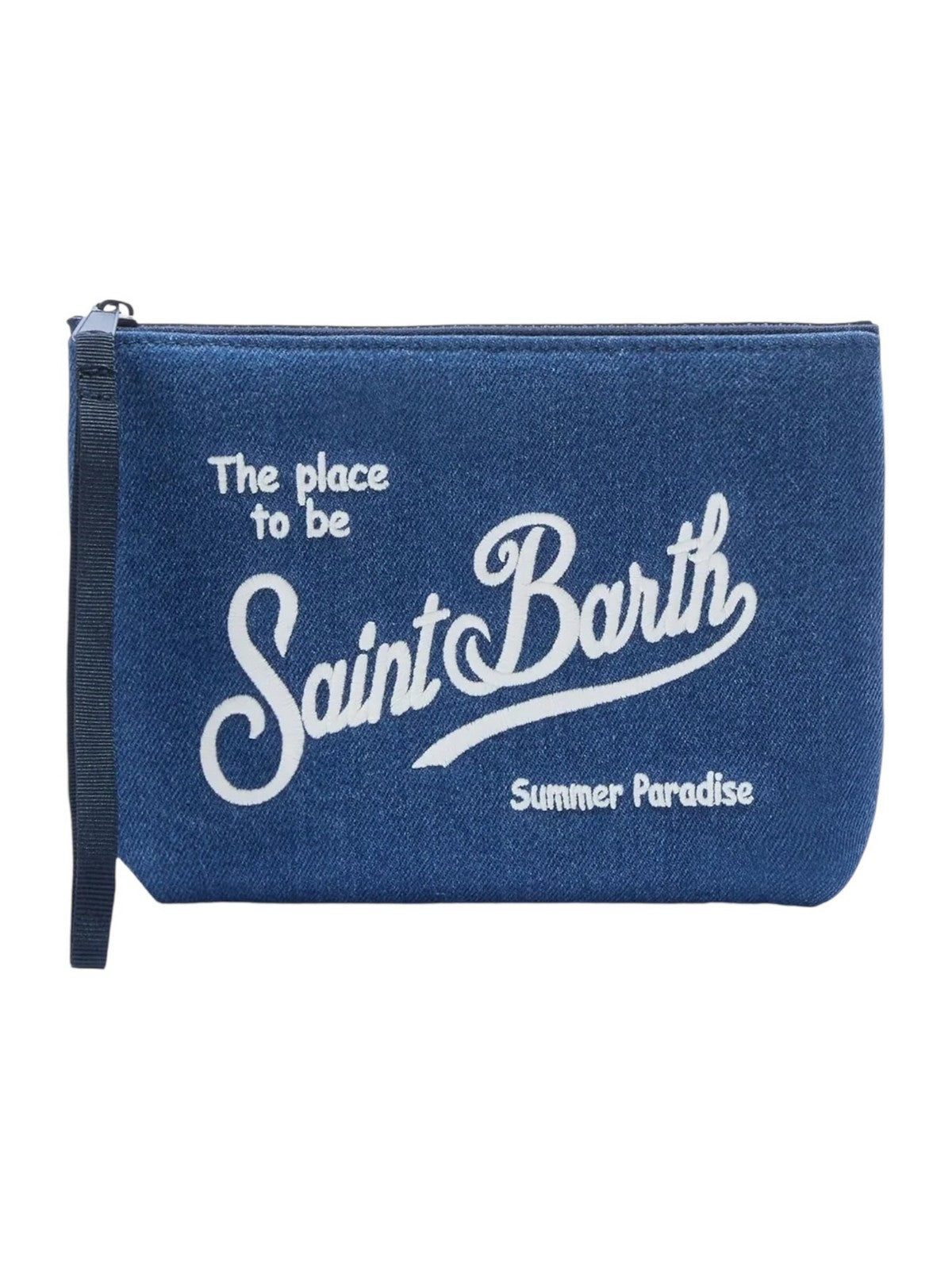 MC2 SAINT BARTH Pochette Unisex adulto  ALINE DENIM 00436L DENIM EMB