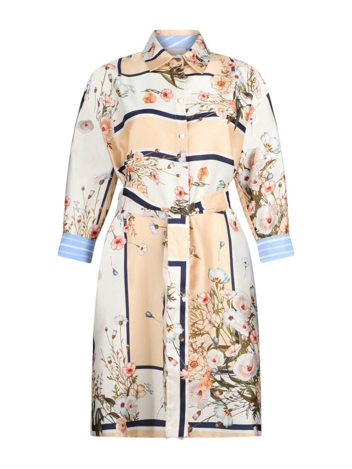 LIU JO WHITE Abito Donna  WA6507T2555 P9547 Blu str/bloom.small