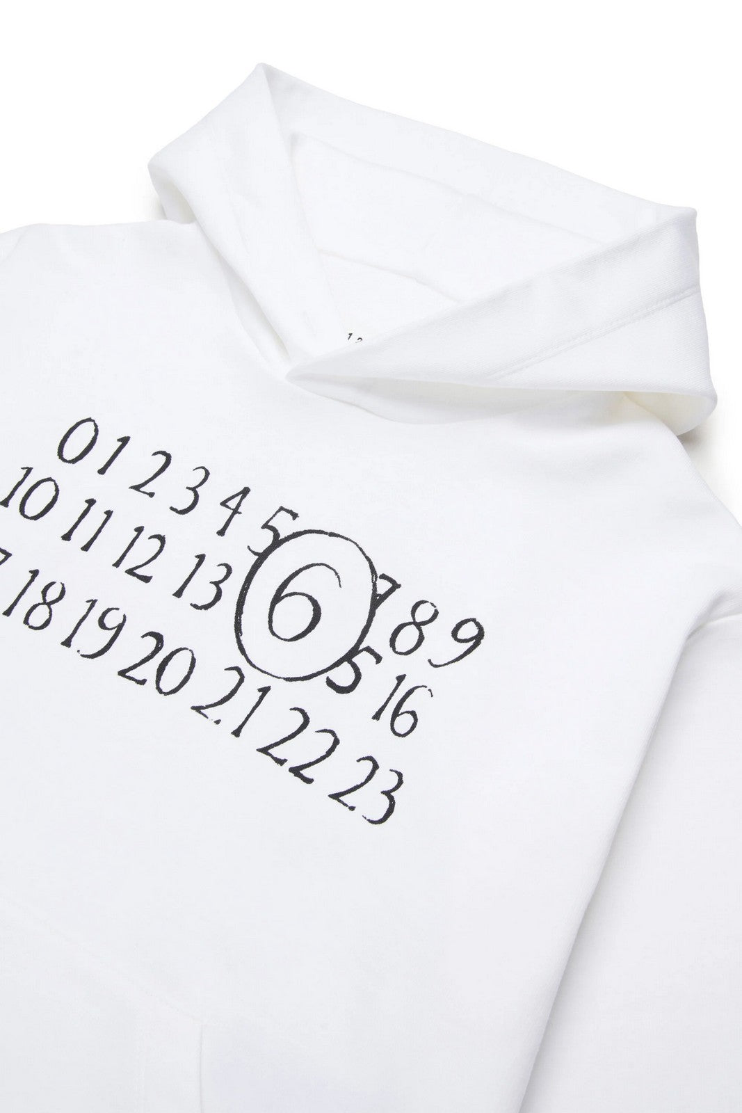 MM6 Felpa Unisex bambino  M61010 MM02X M6100 WHITE