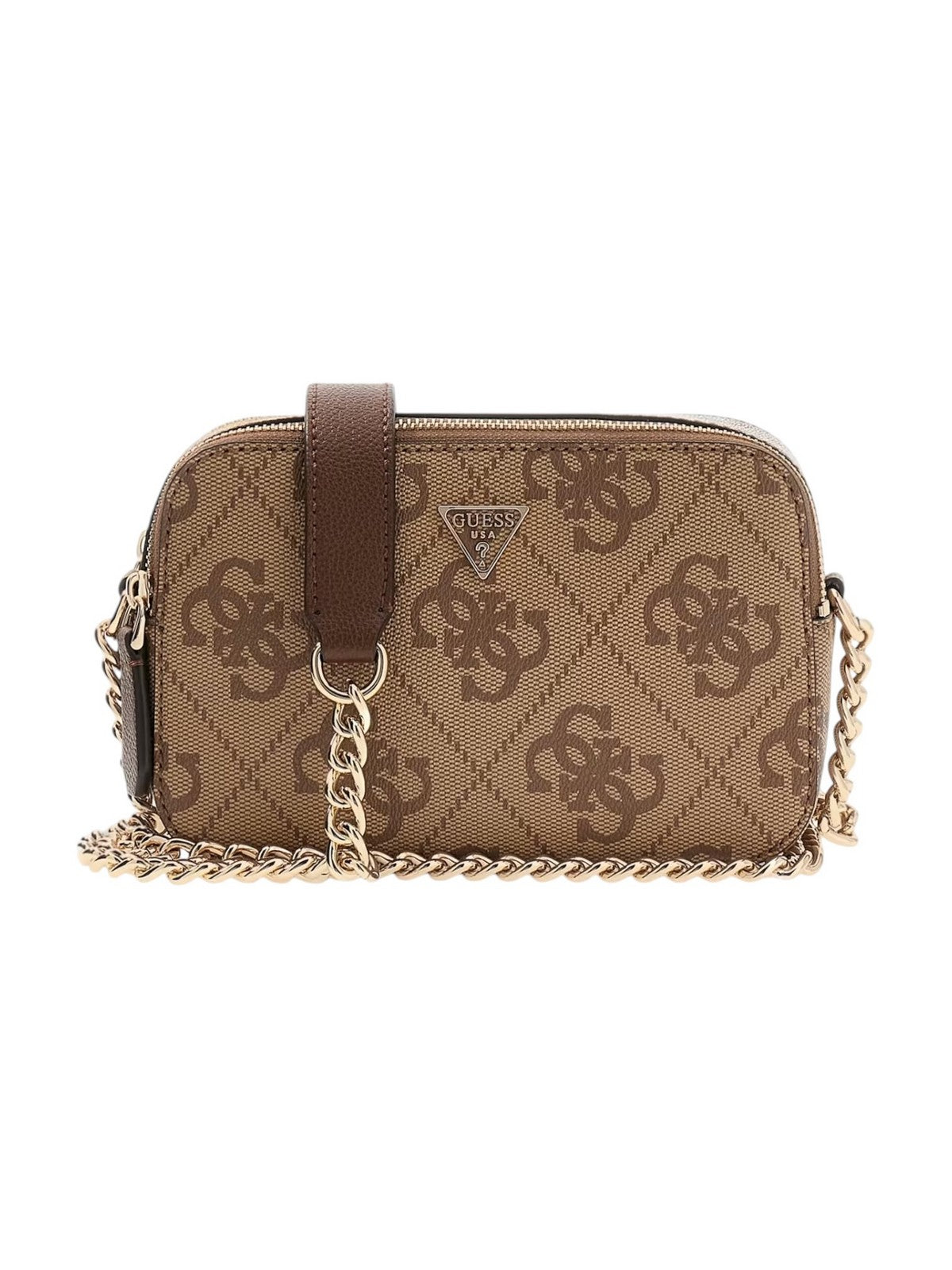 GUESS Borsa Donna NOELLE II CROSSBODY CAMERA HWSO96 72140 LGW LATTE LOGO/BROWN