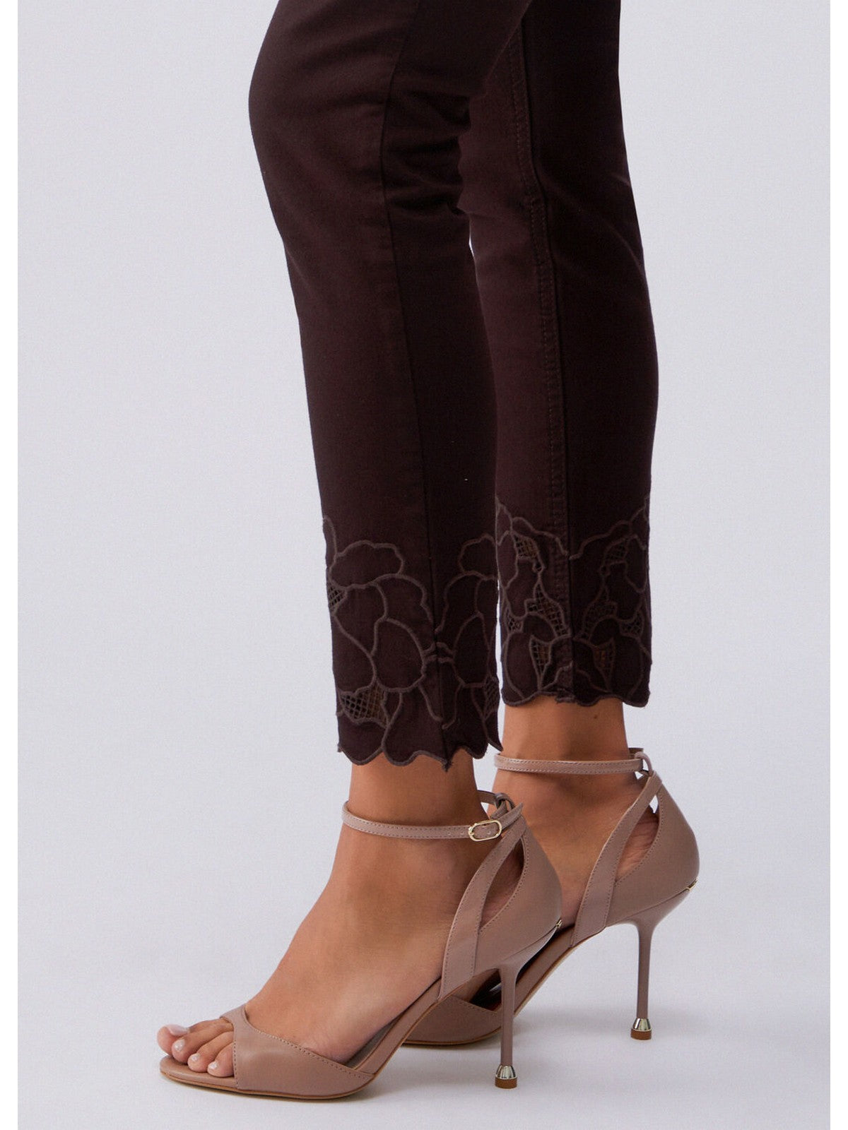 LIU JO WHITE Pantalone Donna  WA6260T367A P9688 Sacher/ric.flowers