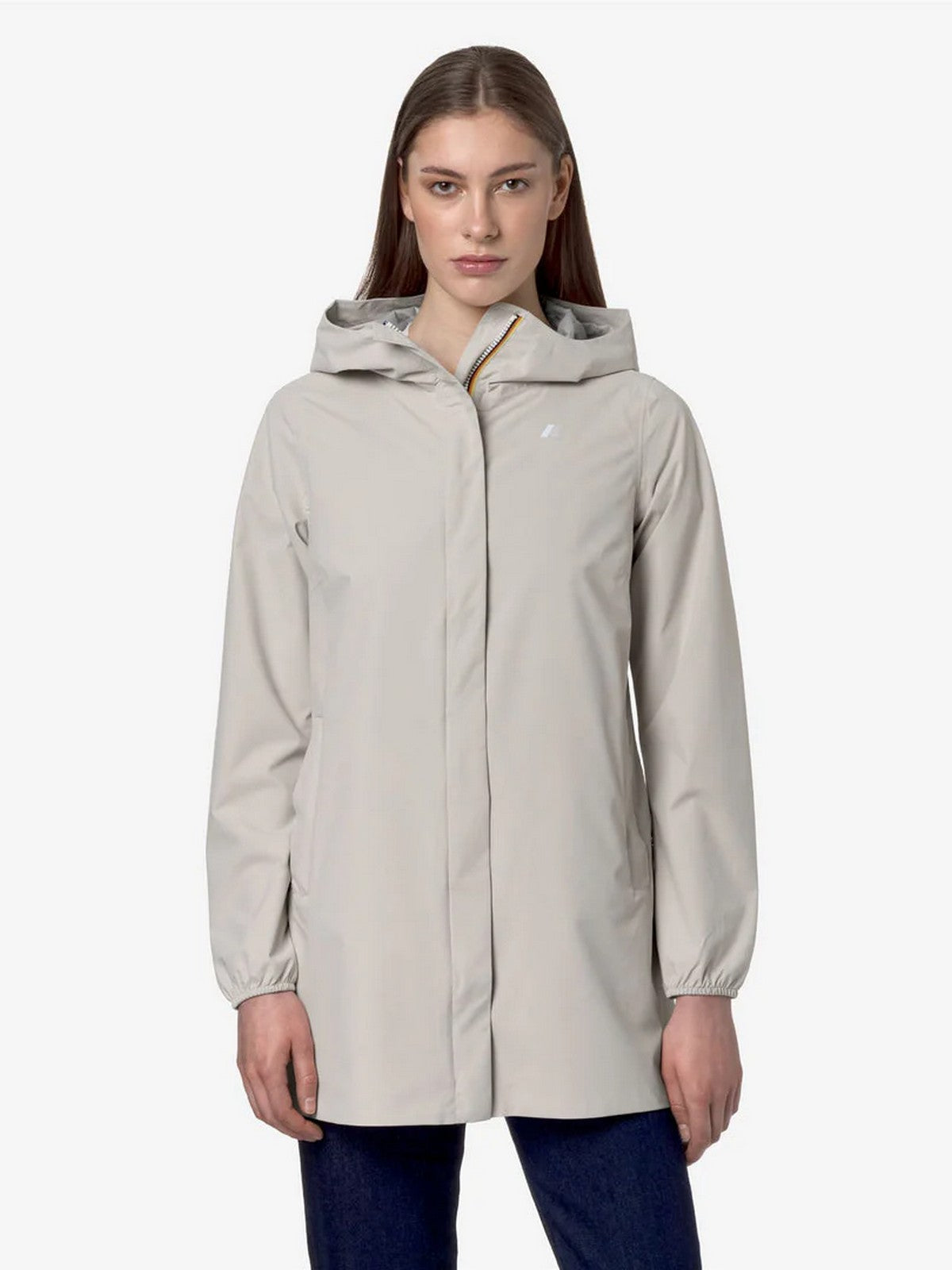 K-WAY Giubbino Donna Mathy Bonded Jersey V K7127JW 634 BEIGE LT gioboutiqueweb