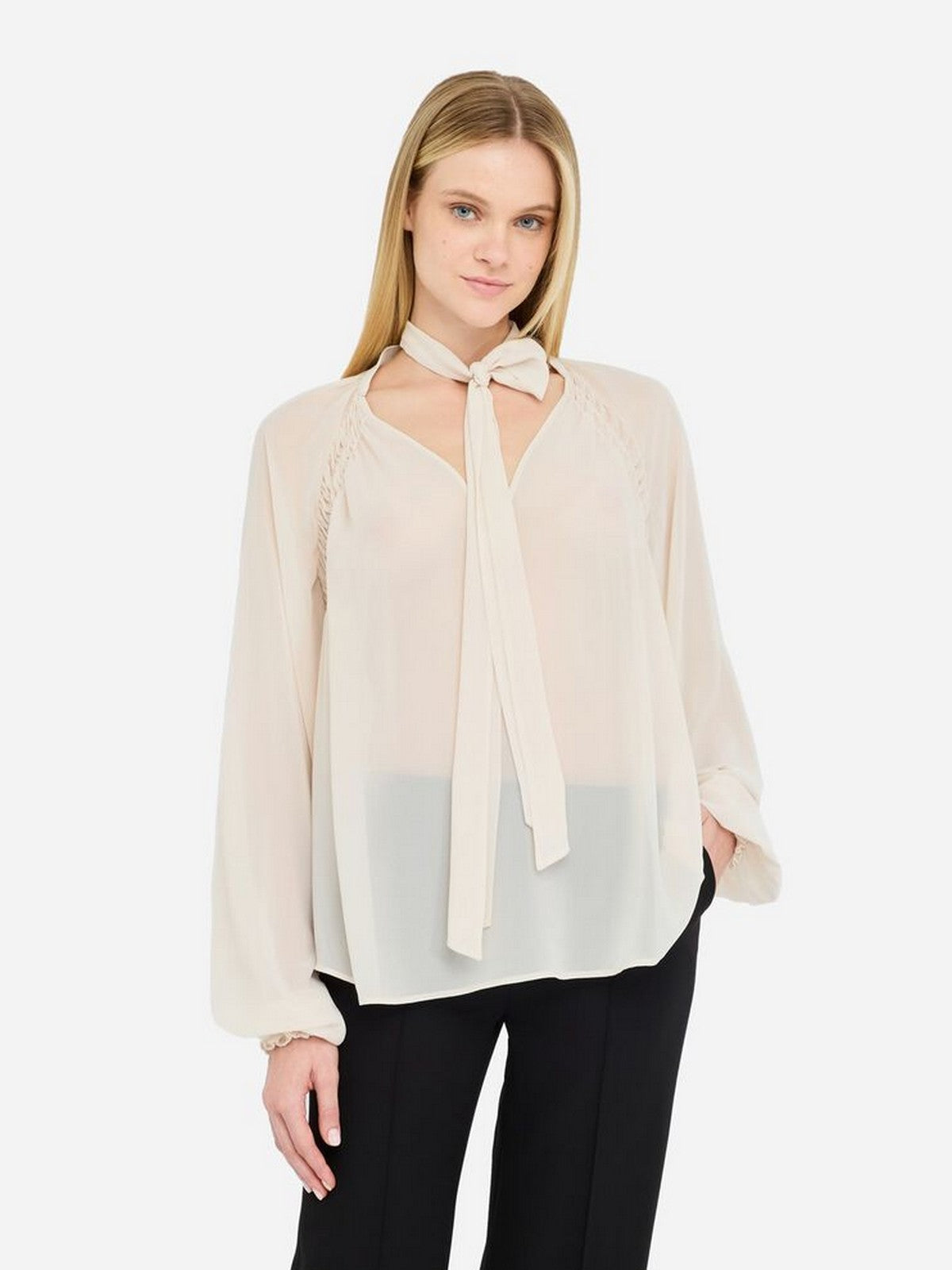 LIU JO BLACK Blusa Donna  CF5121TS869 X0726 IVORY