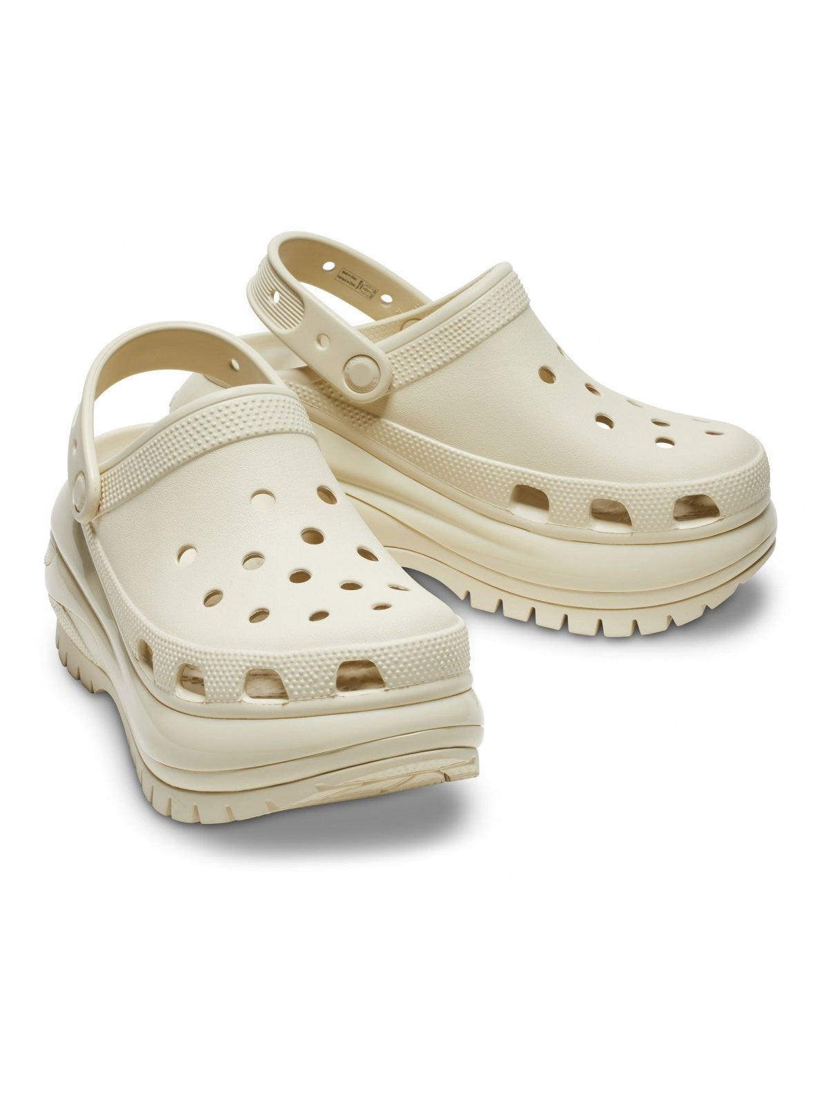 Crocs Ciabatta Donna Classic Mega Crush Clog W 207988 2Y2 Beige