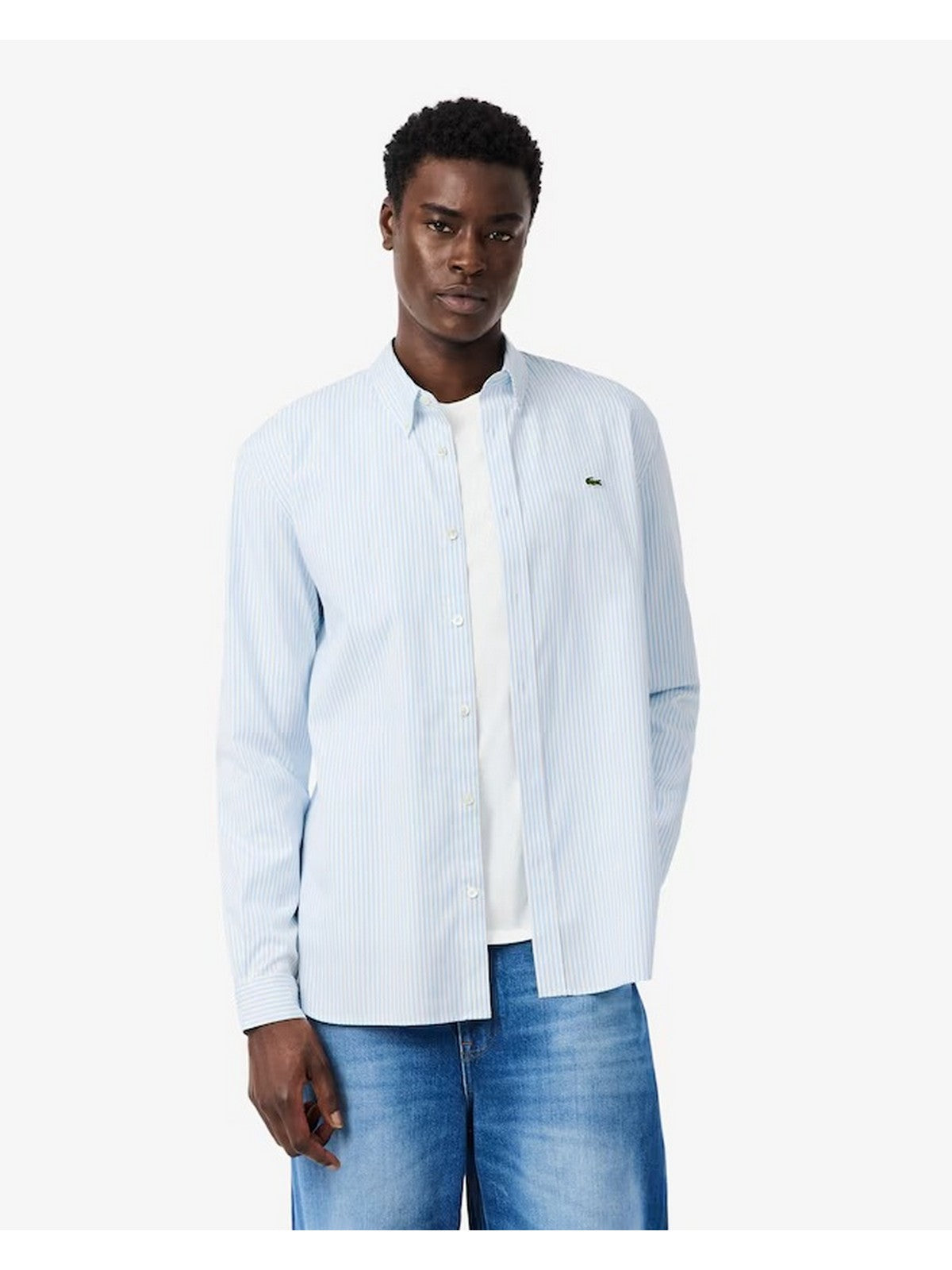 LACOSTE Camicia Uomo  CH5084 FAC Bianco