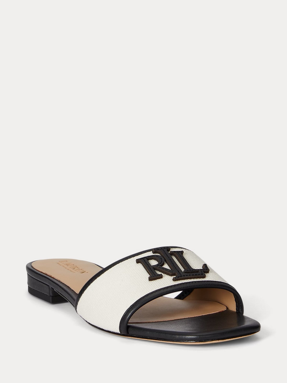 LAUREN RALPH LAUREN Ciabatta Donna EVERLEY SLD2 802P04395 004 NATURAL/BLACK