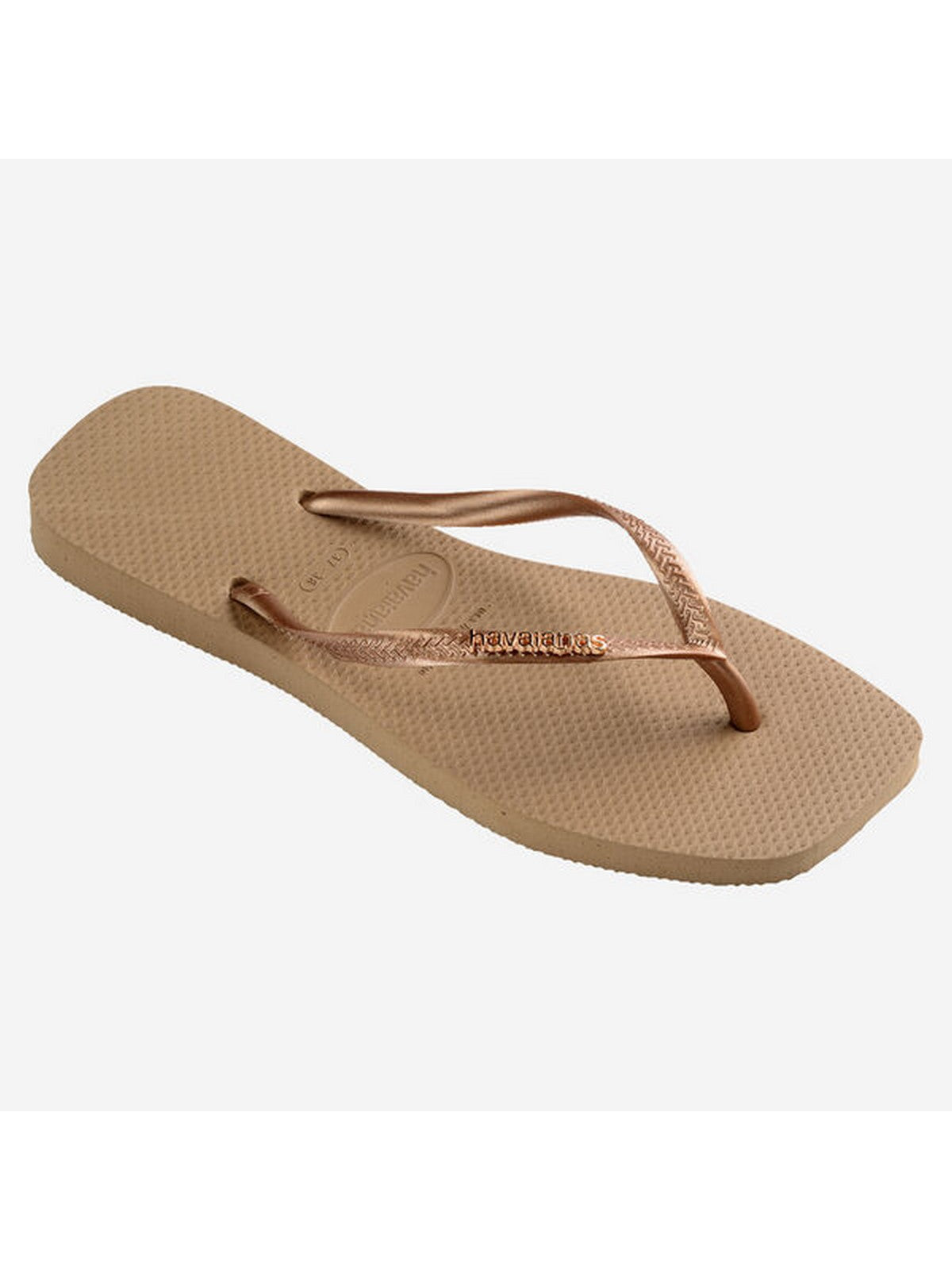 Havaianas Flip Flip Mujer Hav. Logotipo cuadrado Metálico 4148257.5282 Rosa