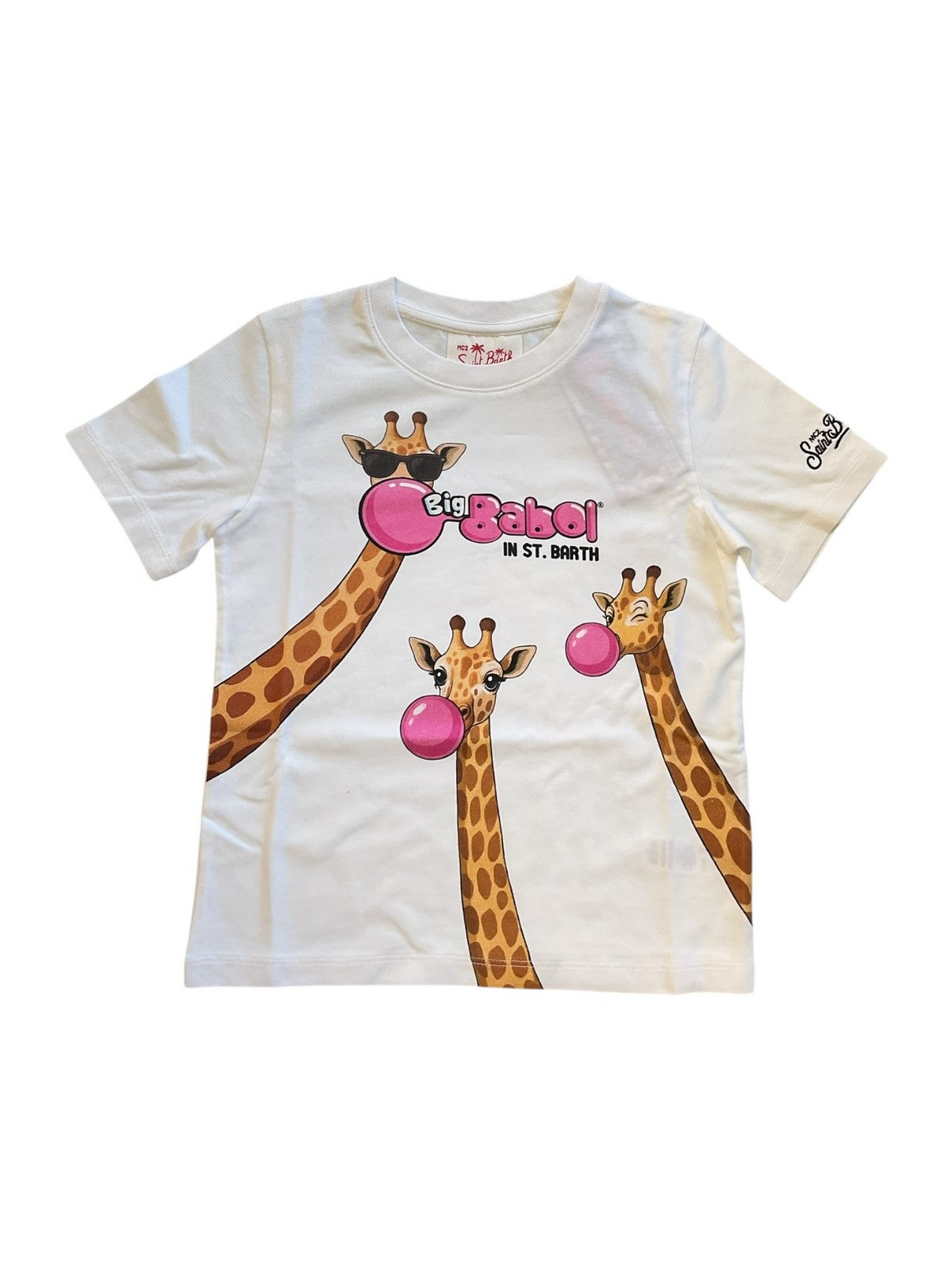 MC2 SAINT BARTH T-shirt Bambini e ragazzi  DENVER JR 01215L BIG BABOL GIRAFFE 01N