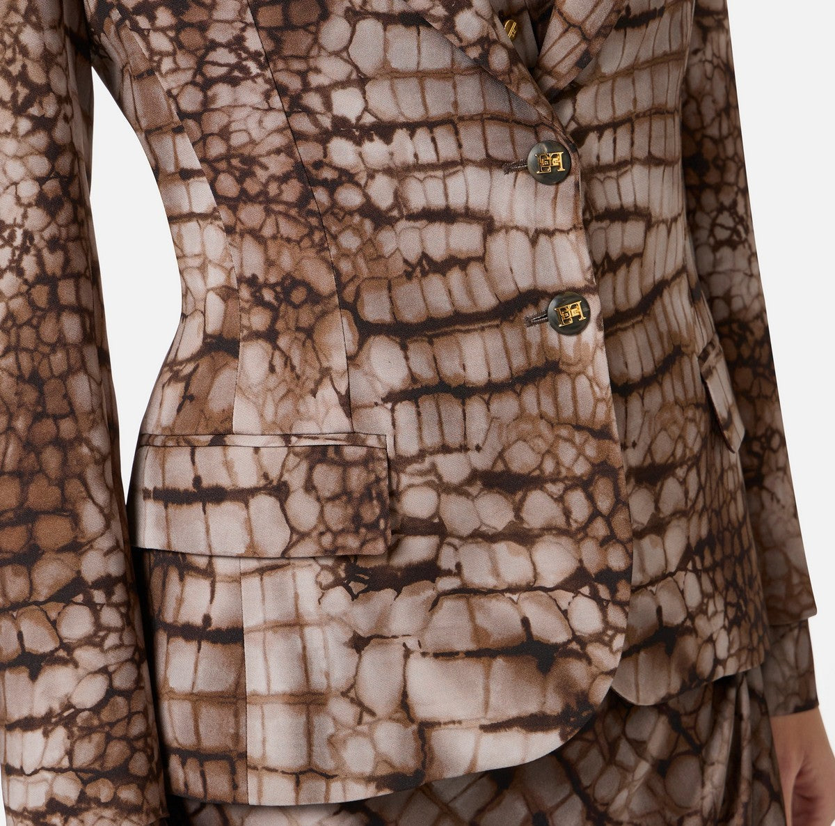 ELISABETTA FRANCHI Giacca Donna  GI20761E2 644 CACAO