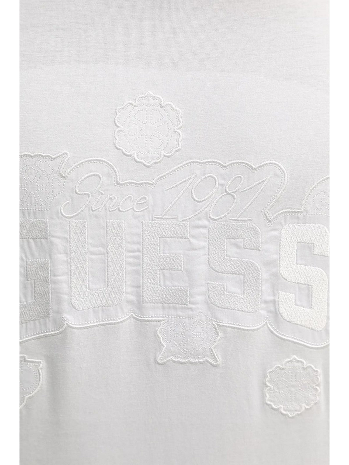 GUESS T-shirt Uomo SS BSC PEONY STITCH TEE M6RI04 I3Z14 G011 PURE WHITE