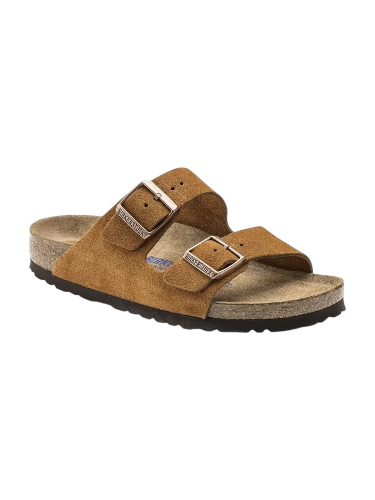 BIRKENSTOCK Sandalo Unisex adulto Arizona mink, Suede Leather 1027162 Marrone