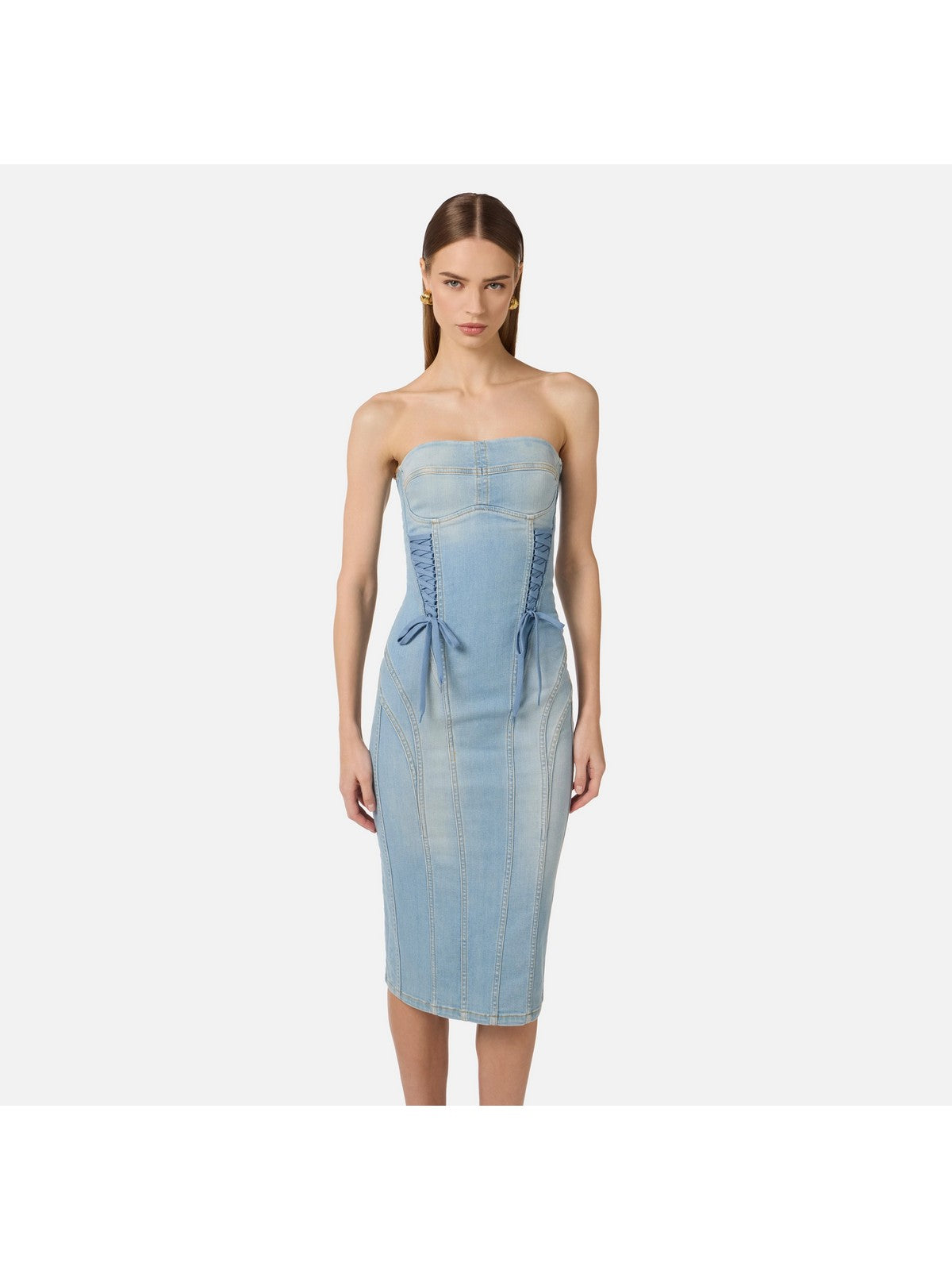 ELISABETTA FRANCHI Abito Donna  AJ47D61E2 192 LIGHT BLUE