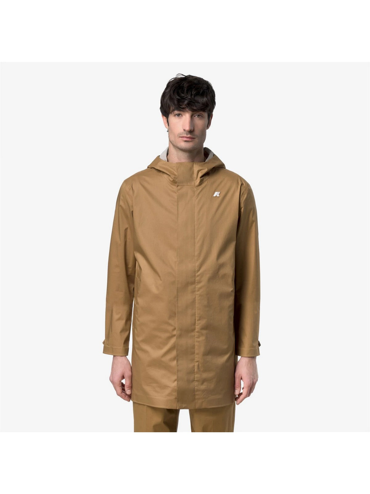 K-WAY Giubbino Uomo TOMMY COTTON 3LAYERS K1122TW V04 Brown Bistre