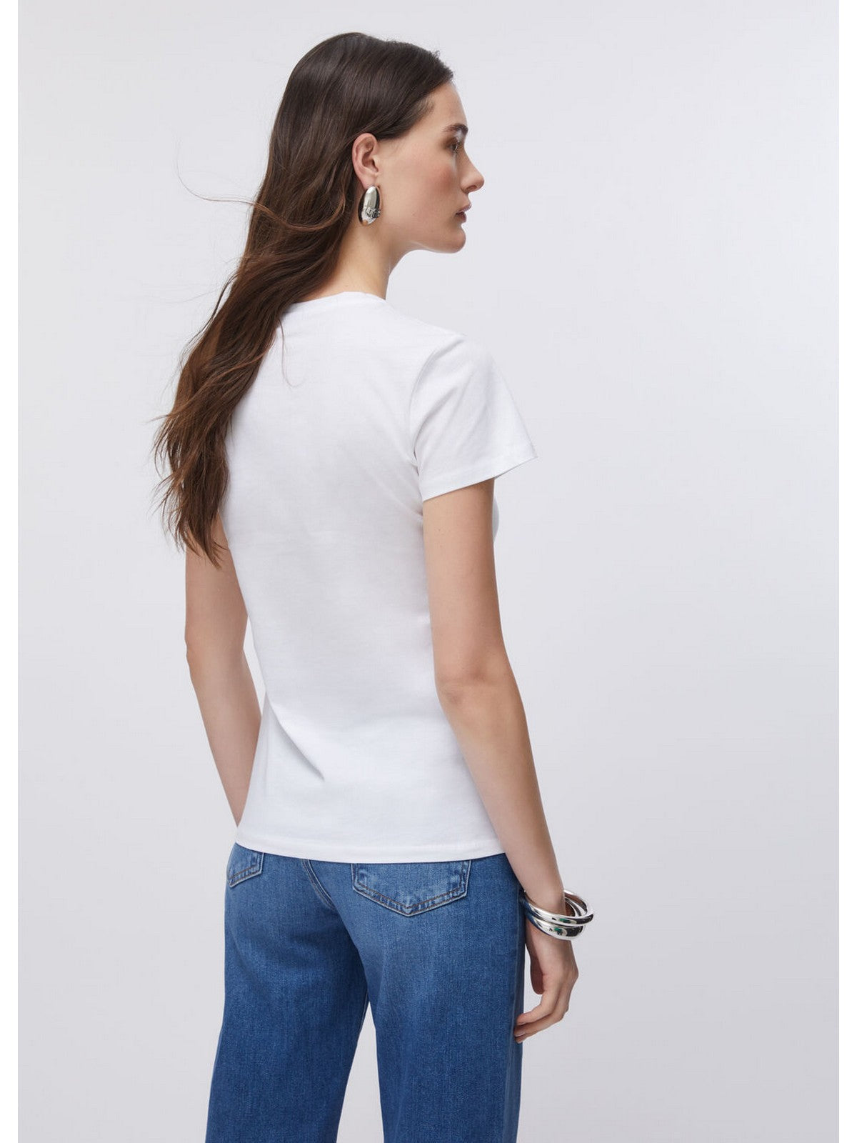 LIU JO WHITE T-shirt Donna  WA6493JS923 P9656 Bco/LiuJo star anima