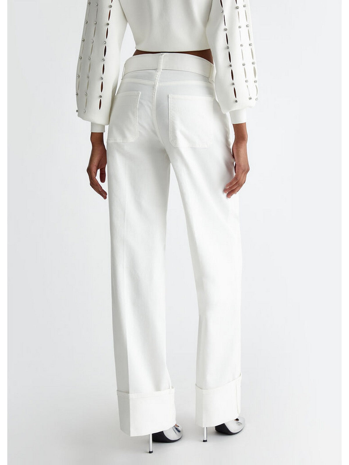 Liu Jo White Woman Pants WF4397T7144 10701 White