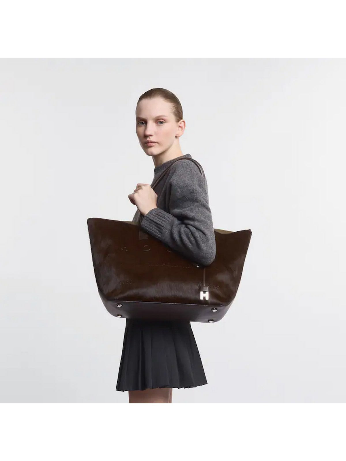 HOGAN Borsa Donna ADDRESS SHOPPING MEDIA KBW01TA1300UH4S808 PALISSANDRO