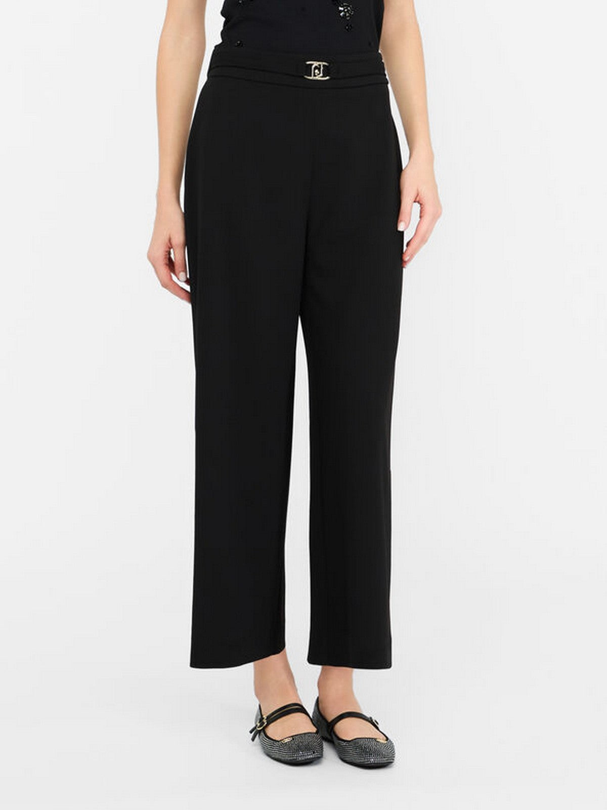 LIU JO WHITE Pantalone Donna  MF5260J1930 22222 Nero