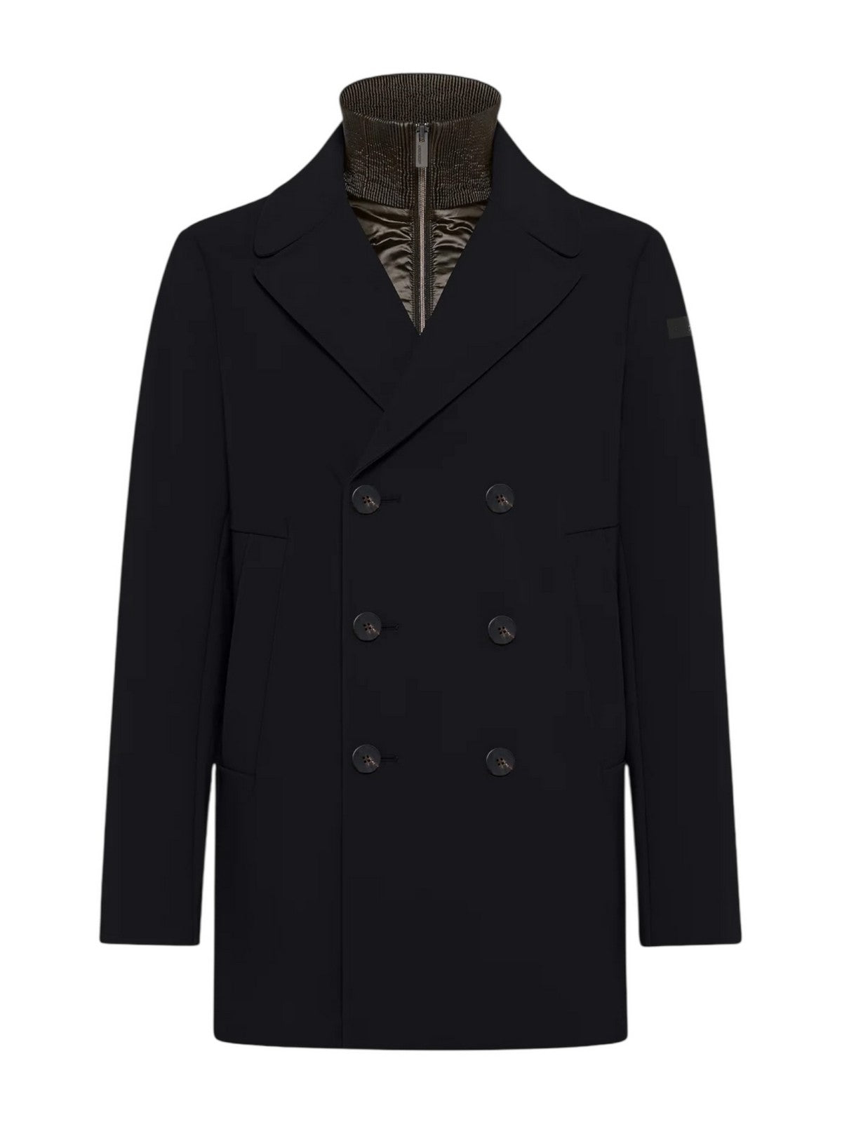 RRD Cappotto Uomo surflex winter thermo peacot jkt W25046 10 10 BLACK