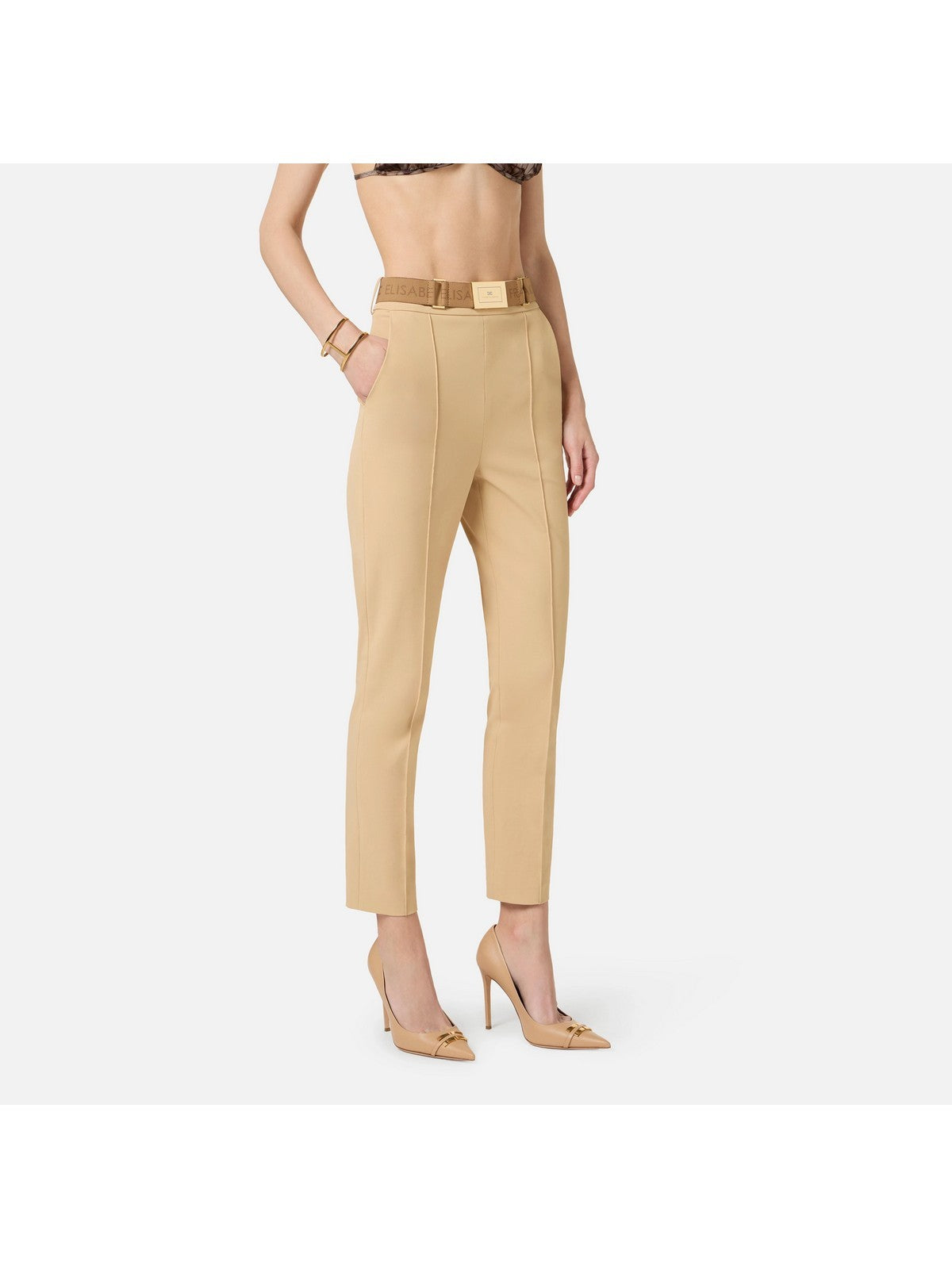 ELISABETTA FRANCHI Pantalone Donna  PA13261E2 470 CAMMELLO