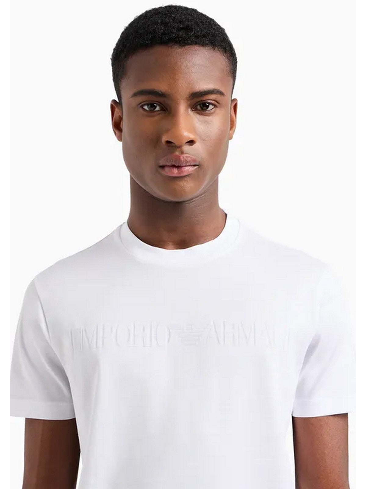 T-shirt Emporio Armani et pôle masculin 8N1TD2 1JGYZ 0146 WHITE