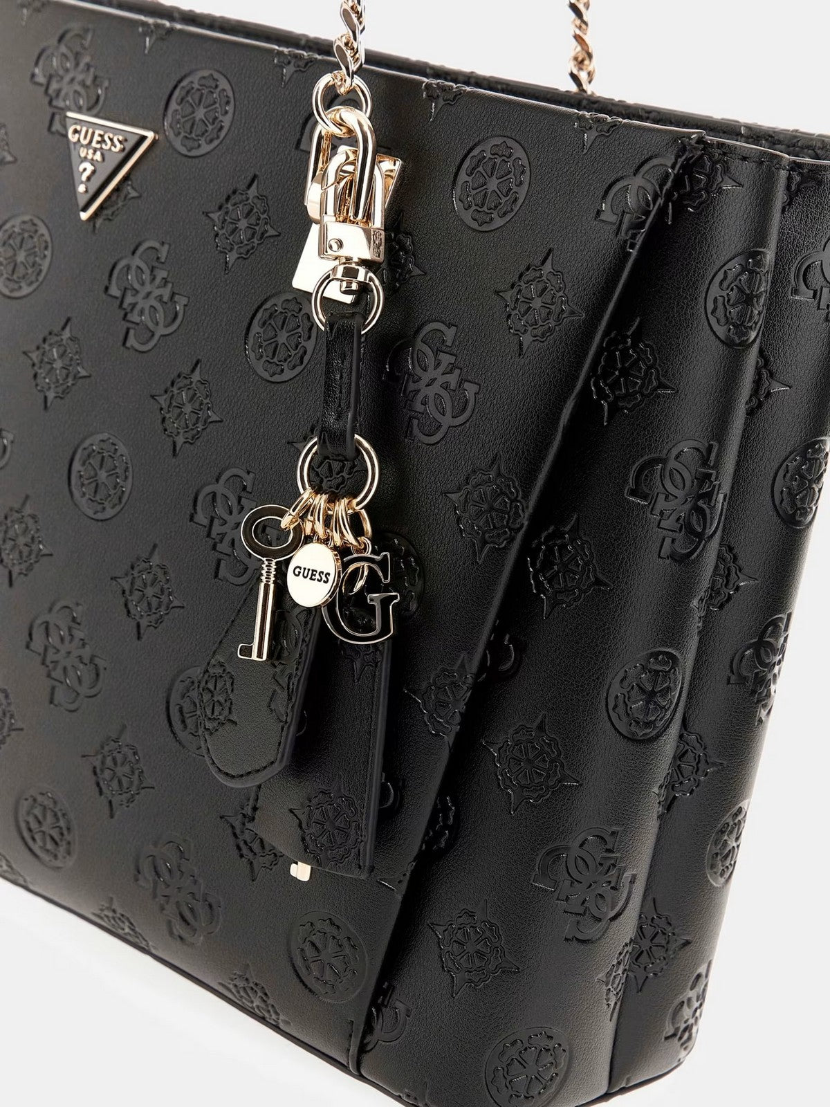 GUESS Borsa Donna TISHA 3 COMP TOTE HWPD77 64230 BLO BLACK LOGO