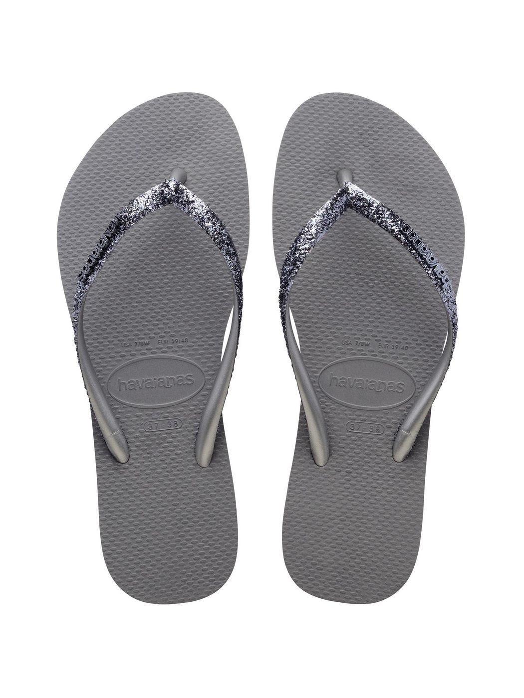 Havaianas Flip Flops Frau hav. Slim Glitter II 4146975.5178 Grau