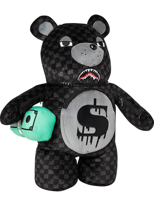 SPRAYGROUND Zaino Uomo DRIPPING SHARKS IN PARIS MONEYBEAR TEDDY BEAR 910B7974NSZ Nero gioboutiqueweb
