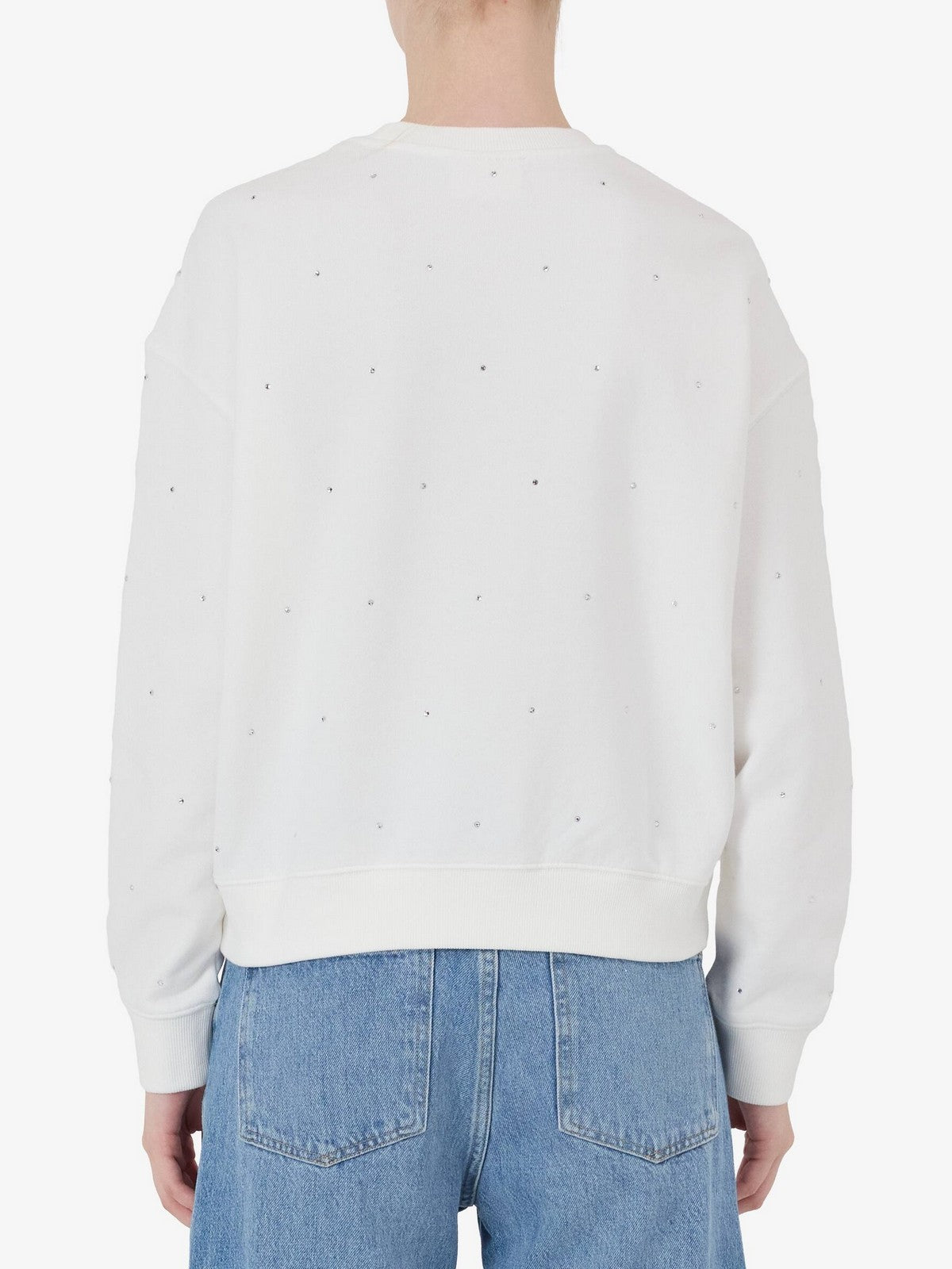 MC2 SAINT BARTH Felpa Donna  CASEY W 01096I SB 10 ALL OVER STRASS EMB